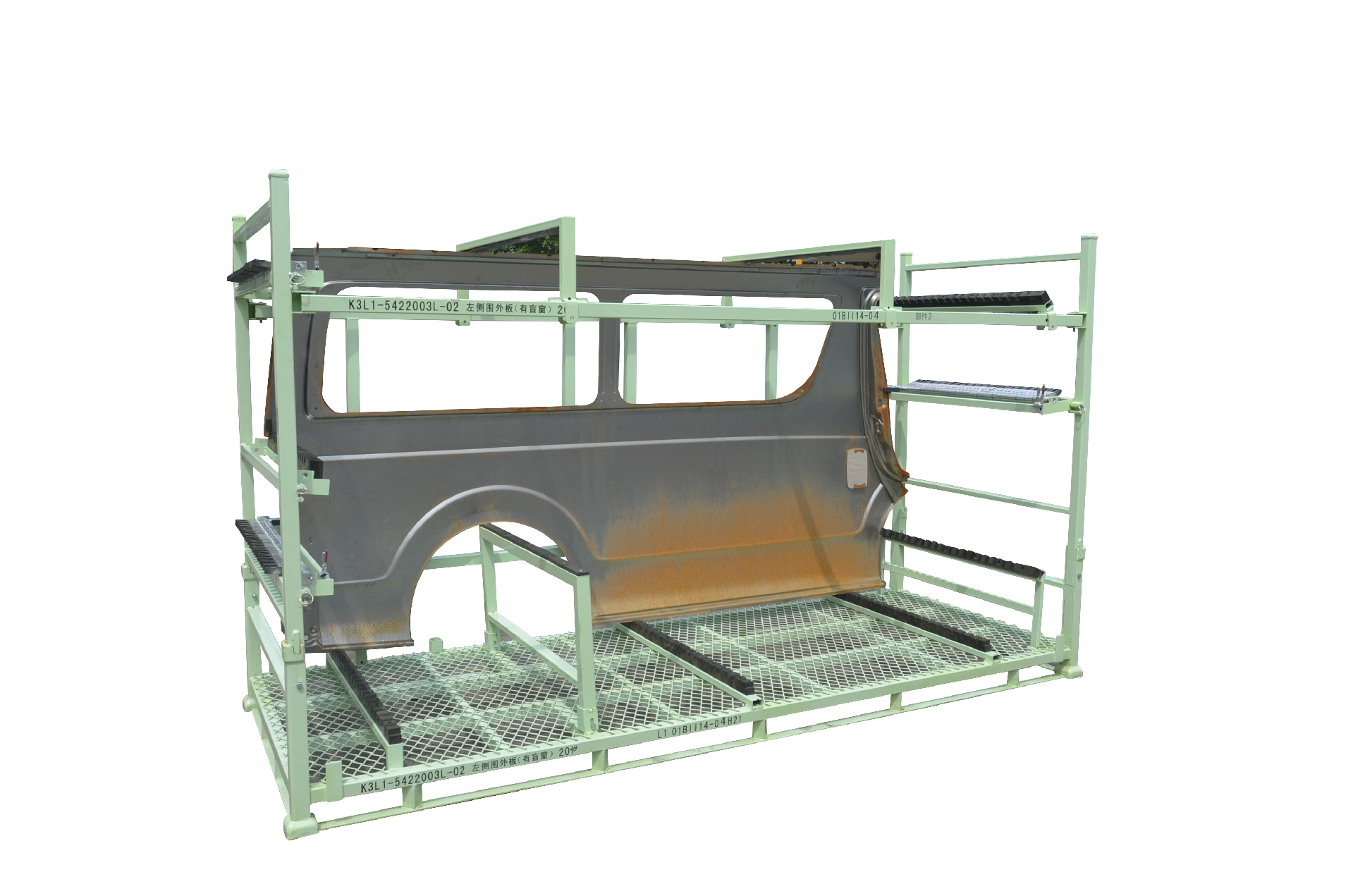 冲压件侧围外板料架 冲压件侧围外板料架